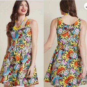 Modcloth Folter Good Enough to Eat A-Line Dress